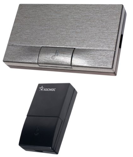 Звонок беспроводной аналоговый Космос (KOC AG305A) 32 мелодии серебристый картинка 